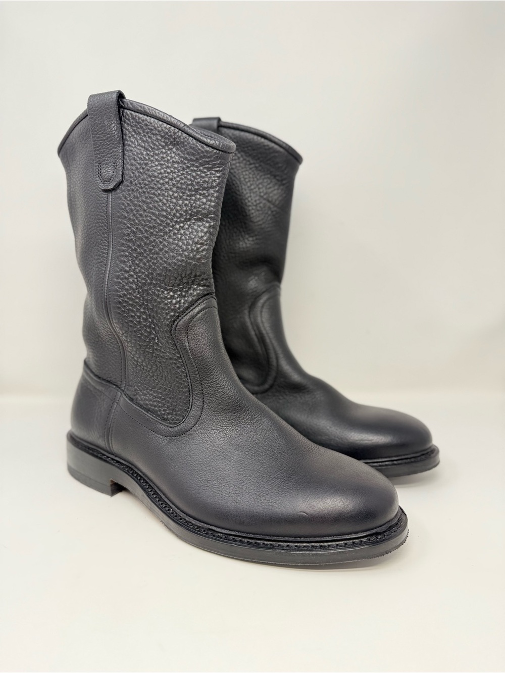 New Allen Edmonds Dallas Leather Roper Boots Black Sz 10 - Picture 3 of 11